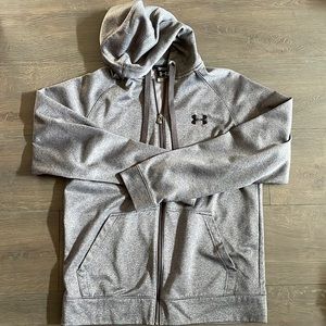 Gray UA zip up hoodie
